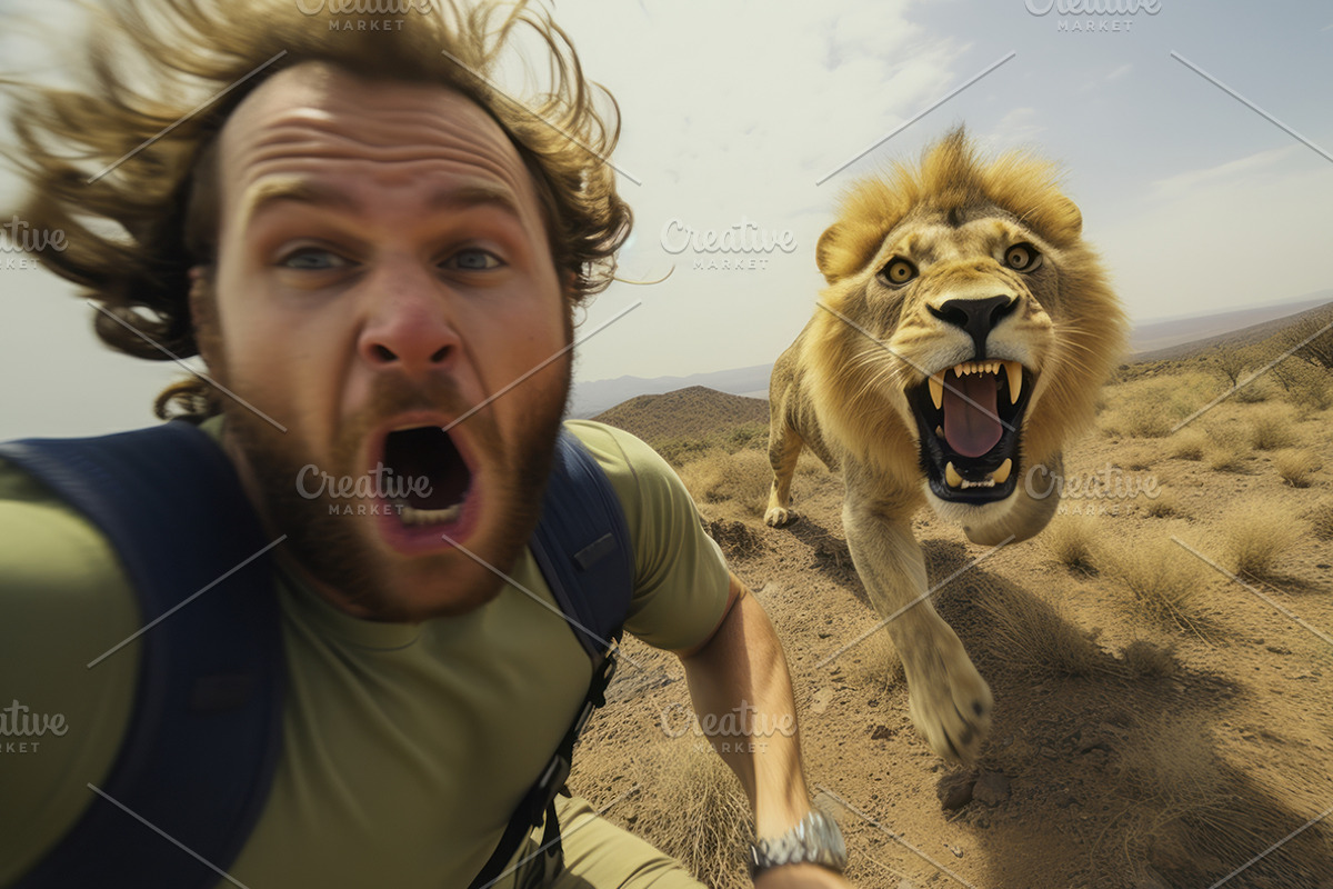 Selfie with wild animals - 63 images, an Animal Photo by Handmadefont (Photo 6 of 11)