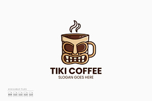 Tiki Coffee Logo, a Branding & Logo Template by Zeer Graphic