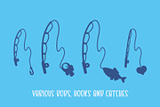 Gone Fishing - a fishing font!!!, a Font by Little Type Factory (Thumbnail 4 of 16)