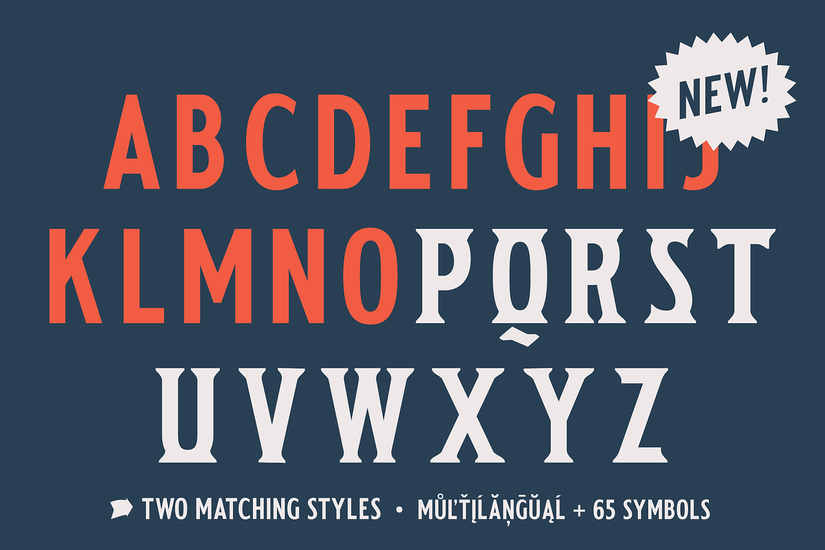 Old Bowman Sans & Serif, a Serif Font by The Old Type Foundry (Photo 1 of 12)