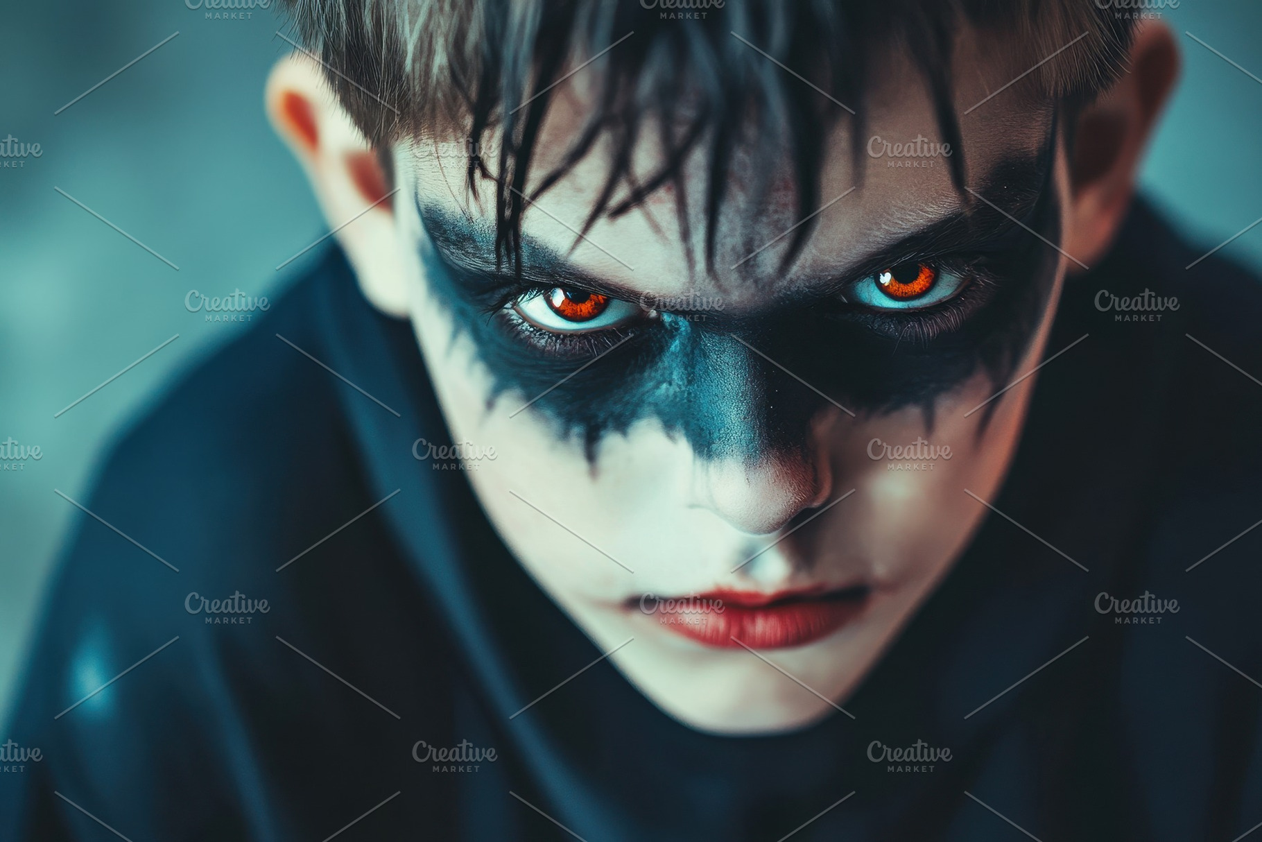 Halloween party vibes with a boy, a Photo by Pavel_design