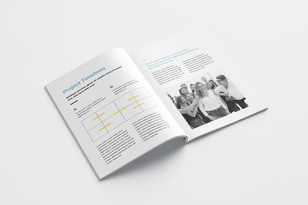 White Paper Brochure Layout, a Brochure Template by Designvive (Photo 6 of 8)