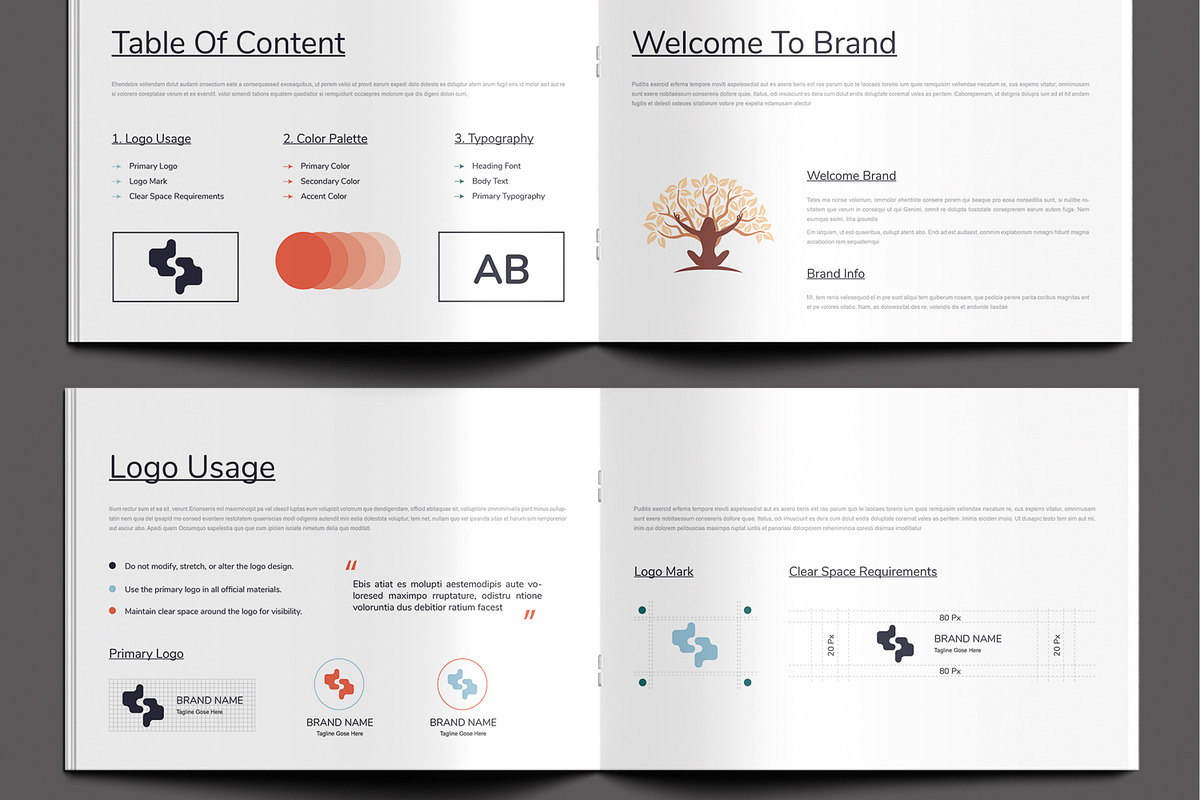 New Brand Guideline Layout, a Brochure Template by MightyDesign (Photo 3 of 9)