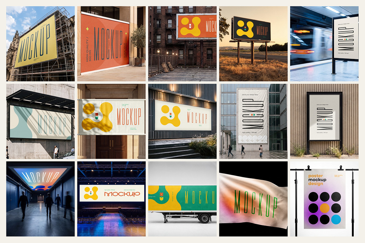 Outdoor Billboard Mockup Bundle, an Advertising Mockup by dpi (Photo 9 of 17)