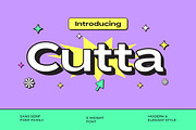 Cutta Sans Serif, a Sans Serif Font by Yukita Creative (Thumbnail 1 of 9)