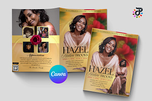 Elegant Canva Obituary Template