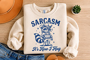 Sarcasm It's How I Hug SVG Design, an Animal Illustration by Libby Wishes (Thumbnail 3 of 3)