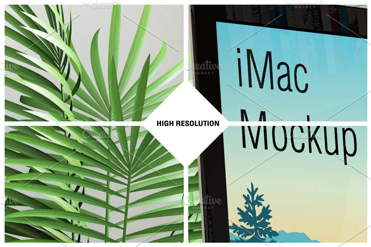 iMac Home Office Mockup, a Household Mockup by IsometricWorld (Photo 7 of 7)