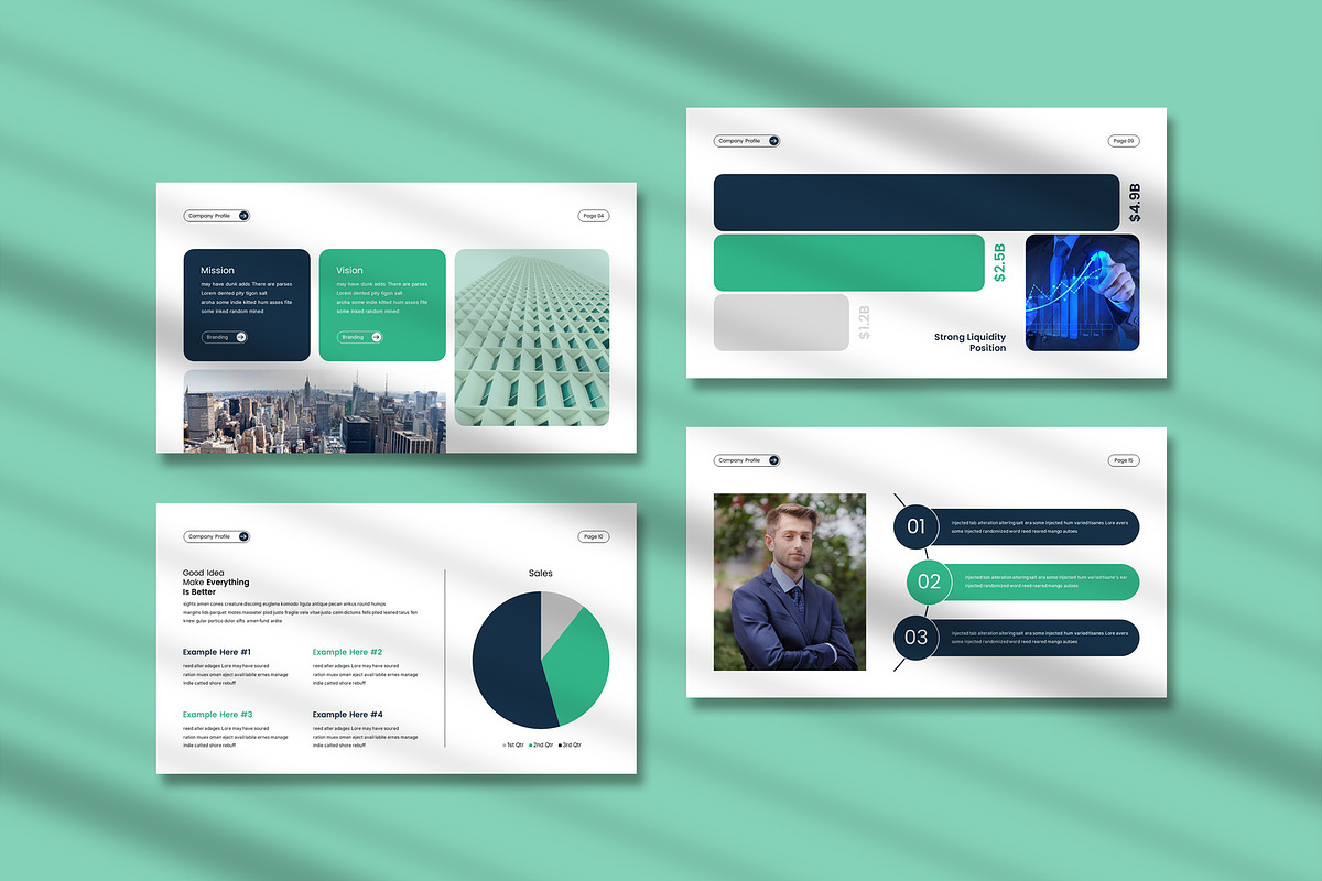 Minimalist Company Profile Template, a Presentation Template by Pradaxa (Photo 6 of 6)