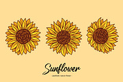 15 Set Sunflower Sunshine Clipart, an Illustration by Morspective (Thumbnail 6 of 7)