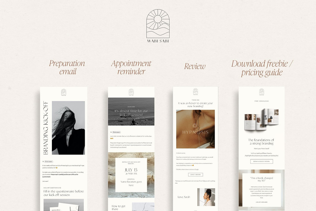 Minimal Flodesk Email Templates, an Email Template by Wonderlik Webdesign (Photo 4 of 9)