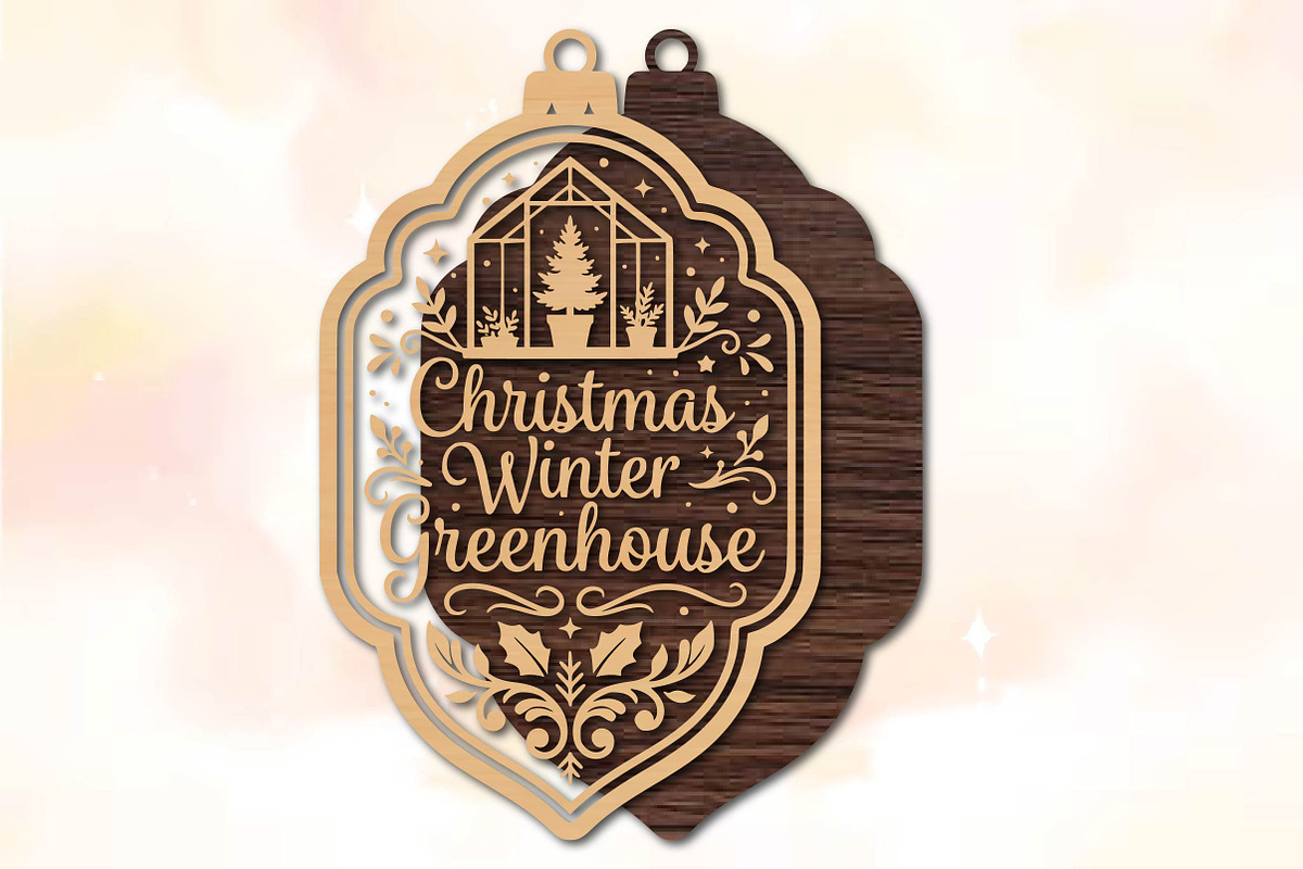 Christmas Winter Greenhouse SVG, an Object Graphic by DreamPrint404 (Photo 2 of 3)