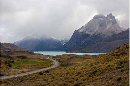 Road to the viewpoint Los Cuernos, a Nature Photo by LARISA BLINOVA