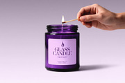 Glass Candle Mockup with Match, a Household Mockup by Design Squad (Thumbnail 4 of 4)