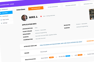 Interview App Dashboard Template