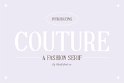COUTURE Classic Serif Display Font, a Serif Font by Blush Font Co. (Thumbnail 1 of 5)