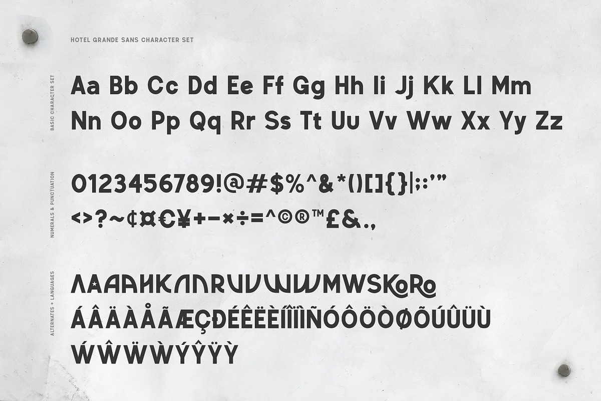 The Hotel Grande Type Collection, a Sans Serif Font by Callie Rian & Co. (Photo 19 of 25)