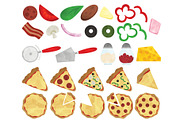Pizza Clipart, a Food Illustration by SugarPickle Clip Art (Thumbnail 2 of 3)