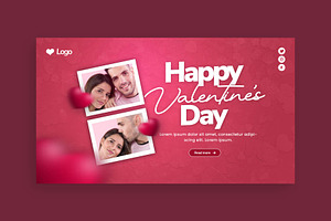 Valentine's Day Landscape Banner, a Social Media Template by Saman Osama