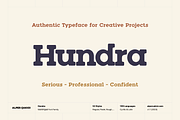 Hundra Slab Serif Typeface, a Handwritten Font by alpercakici (Thumbnail 1 of 16)