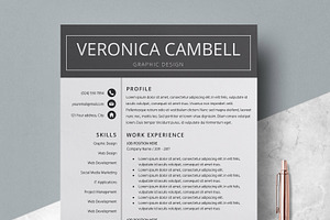 Resume CV Template Cover Letter