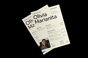 Minimal Resume And Cover Letter, a Resume Template by Neermana (Thumbnail 2 of 5)