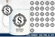 Floral Alphabet Monogram Letter SVG, a Graphic by D2PUTRI (Thumbnail 26 of 27)