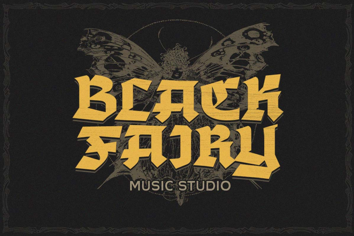 Eldrake Blackletter Font, a Blackletter Font by Letterhend Studio (Photo 11 of 11)