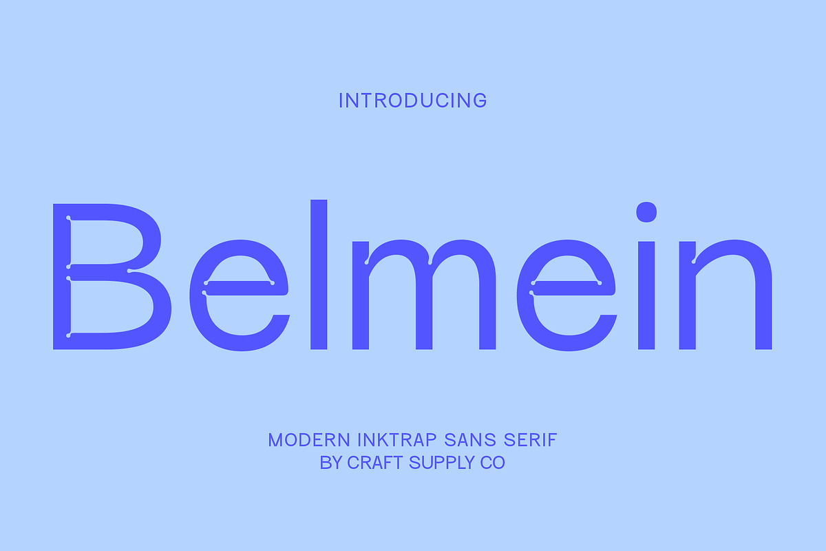 Belmein – Modern Grotesk, a Sans Serif Font by Craft Supply Co. (Photo 1 of 8)