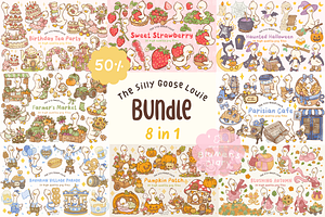 Silly Goose Louie Clipart Bundle