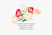 watercolor clipart tulip set, a Decorative Illustration by Patishop Art (Thumbnail 7 of 11)