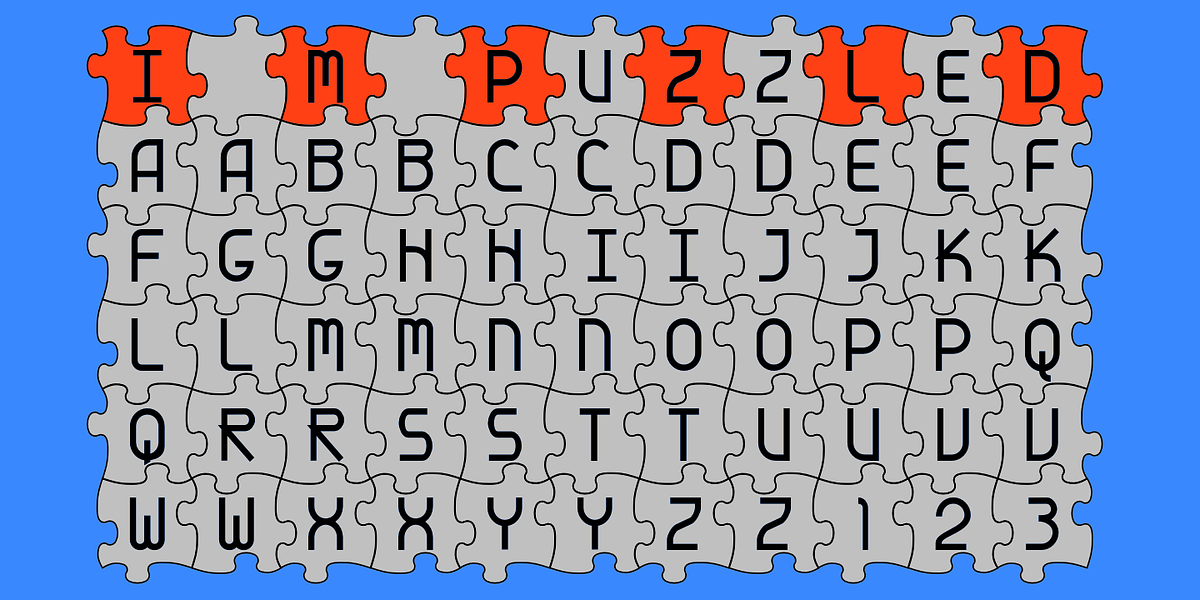 IMPuzzeled, a Font by Ingrimayne Type (Photo 6 of 7)