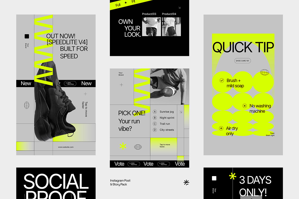 Sportwear Instagram Template Pack preview 2