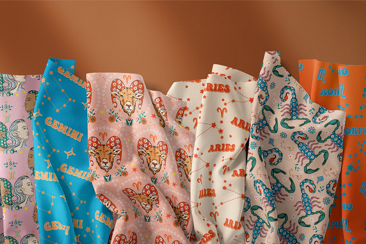 ZODIAC COLLECTION, a Pattern Graphic by MSNTY STUDIOX (Photo 8 of 21)
