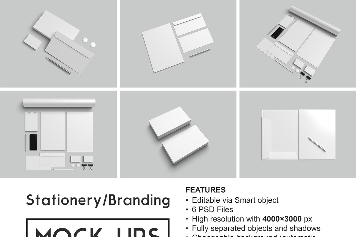 Stationery / Branding Mockups Vol. 2, a Pens & Pencil Mockup by graphiccrew (Photo 9 of 9)