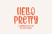 Hello Pretty - Handwritten Mix Font, a Handwritten Font by SaktiAvellin (Thumbnail 1 of 8)