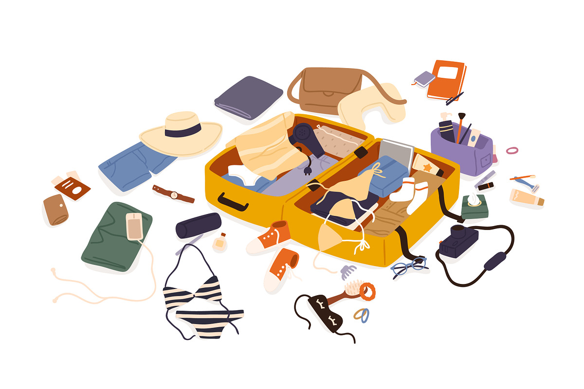 Suitcase packing, an Object Illustration by Good Studio (Photo 1 of 3)