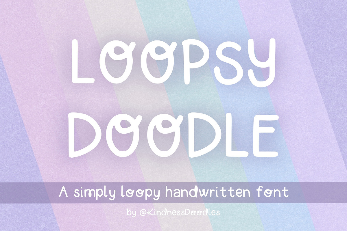 Loopsy Doodle, a Script Font by KindnessDoodles (Photo 1 of 2)