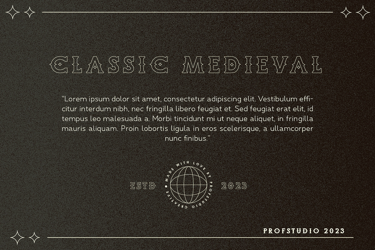 Crowd - Black Letter Typeface, a Blackletter Font by PROF STUDIO (Photo 3 of 5)