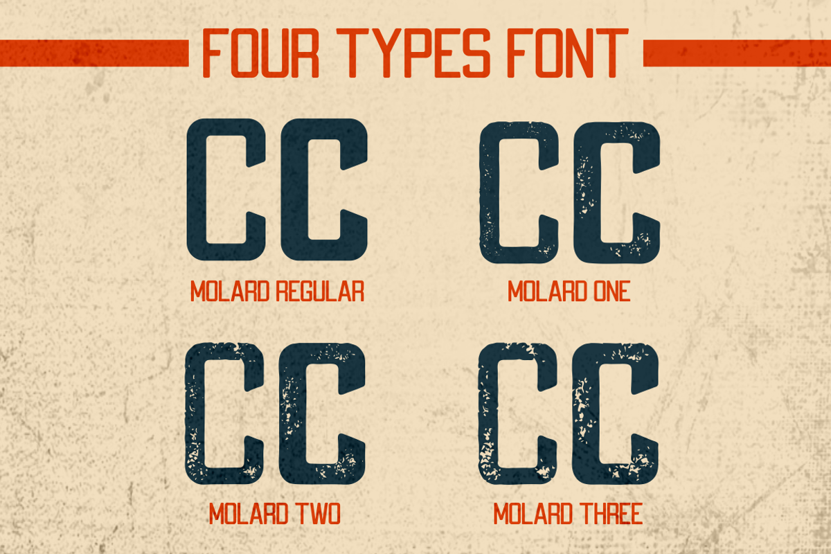 Molard - Modern Various Font, a Font by PutraCetol Studio (Photo 7 of 14)