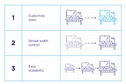 Business Line Icon Set, an Outline Icon by iStar Design (Thumbnail 4 of 8)