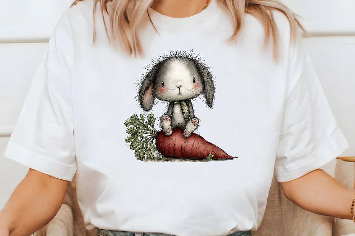 Easter Bunny and carrot clipart, an Illustration by Designworld (Photo 6 of 10)