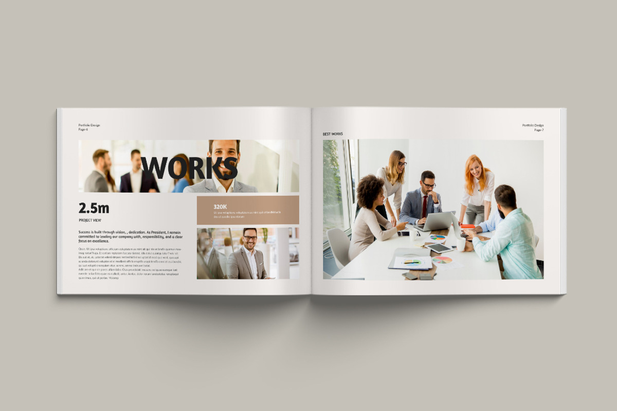 Portfolio Landscape Templates, a Brochure Template by Pixelpick (Photo 4 of 9)