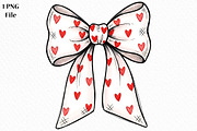 Valentine's Day Coquette Bow PNG, an Illustration by Canvas Craft (Thumbnail 1 of 6)