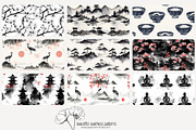 70 Asian ink wash seamless pattern, a Pattern Graphic by Poppy Lane Studio (Thumbnail 9 of 10)