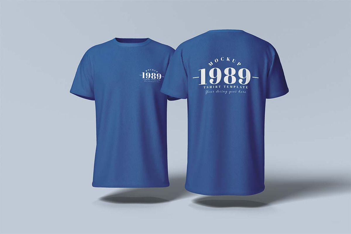 T-Shirt Mockup Front and Back View, a Shirt Mockup by Eka Restu D. Putra (Photo 5 of 5)