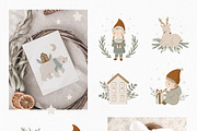 Kids Christmas clipart & pattern, an Animal Illustration by polikarpovaart (Thumbnail 3 of 14)