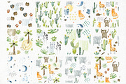 Watercolor safari clipart. Alphabet., an Animal Illustration by TaPilipa (Thumbnail 12 of 13)