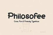 Philosofee – Cute Fun Display Font, a Handwritten Font by Mockmenot (Thumbnail 1 of 6)