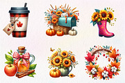 Autumn Fall Sublimation Clipart, an Illustration by CreationArt (Thumbnail 5 of 6)